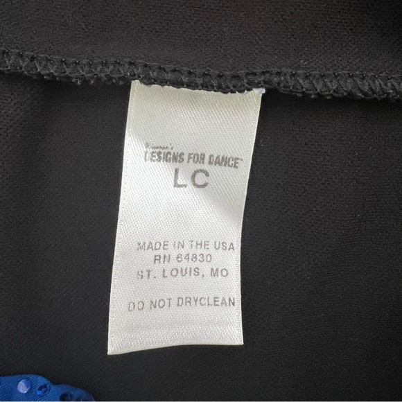 2 pc. Set Jumpsuit + Bandeau Belted Sequin Dance Costume Zip Front Children’s L - Picture 13 of 14